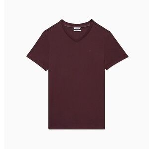 Calvin Klein Men Size M Deep Purple Liquid Touch Short Sleeve Cotton Tee Shirt